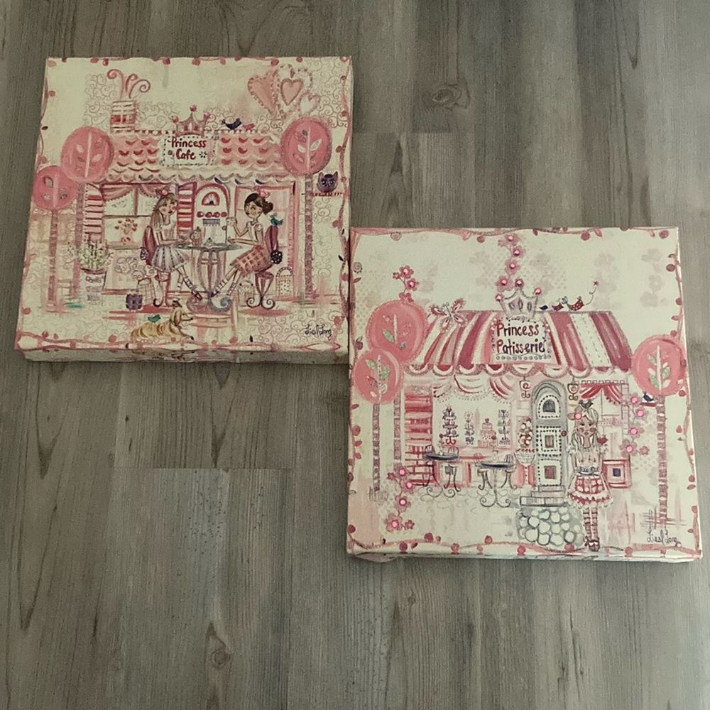 Colleen Karis Designs Canvas Art Princess Cafe & Patisserie